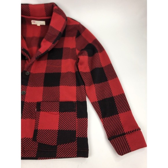 Levi Strauss Size Large Women’s Buffalo Plaid Fleece Jacket - Picture 2 of 12